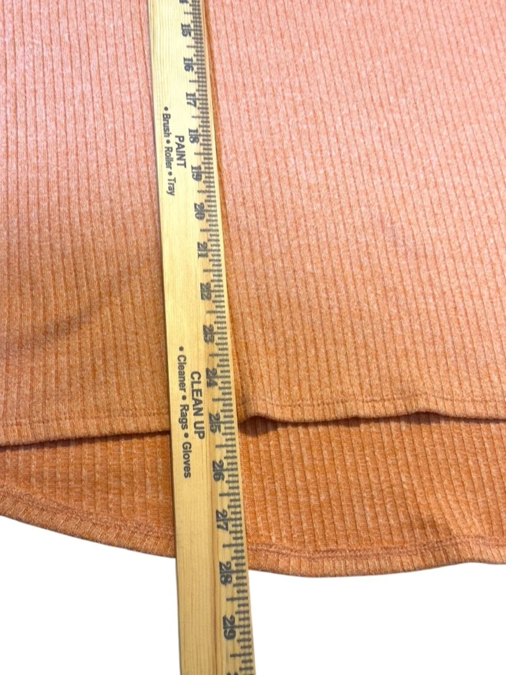 American Eagle Soft & Sexy Lightweight Long-Sleeve Ribbed Top‎ in Peach